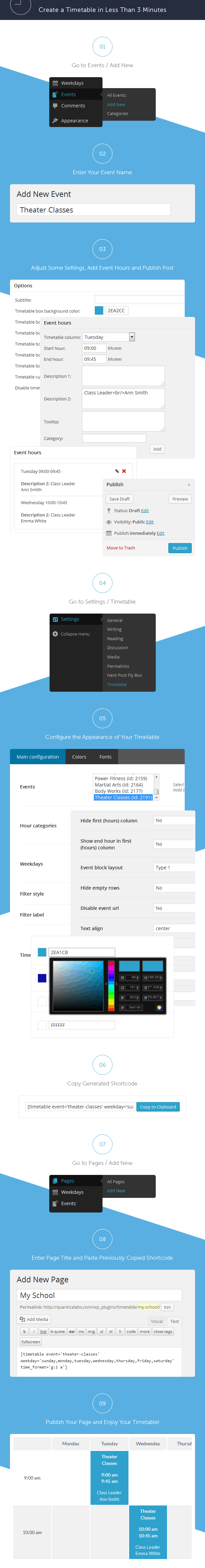 Timetable