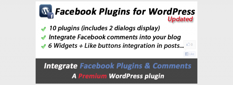 Facebook Plugins Comments Dialogs for WordPress