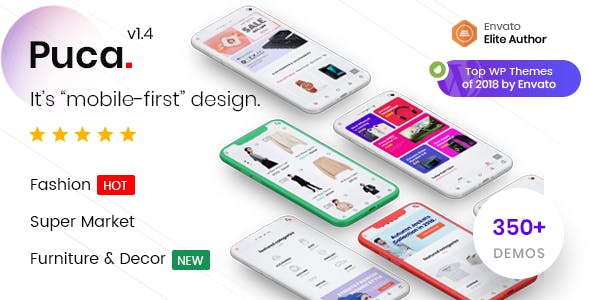 Puca Optimized Mobile WooCommerce Theme