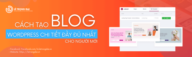 Cách tạo Blog 