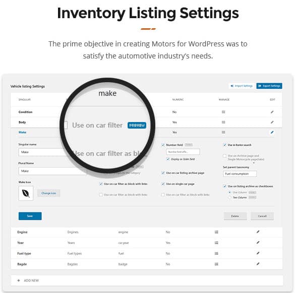 Inventory-Listing-Settings