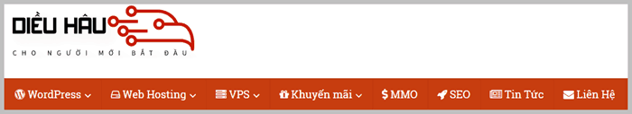 diều hâu menu navigation