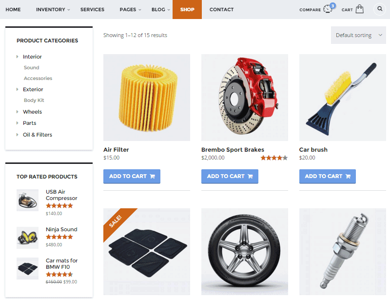 Motors-woocommerce