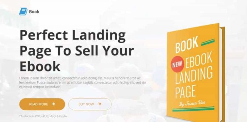 book-theme-wordpress-landing-page