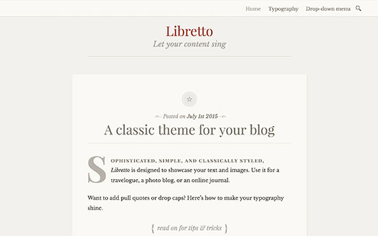 Libretto-theme