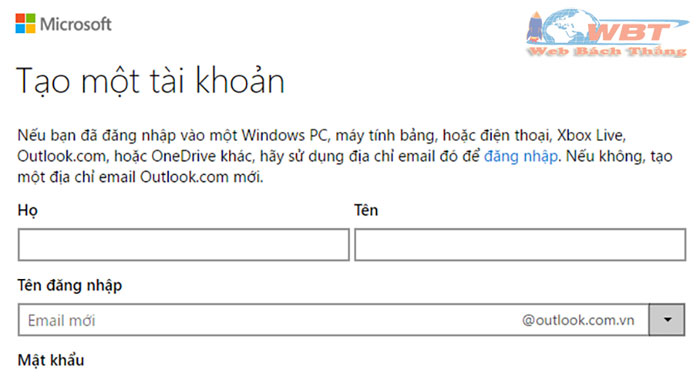 outlook là gì cách tạo tài khoản