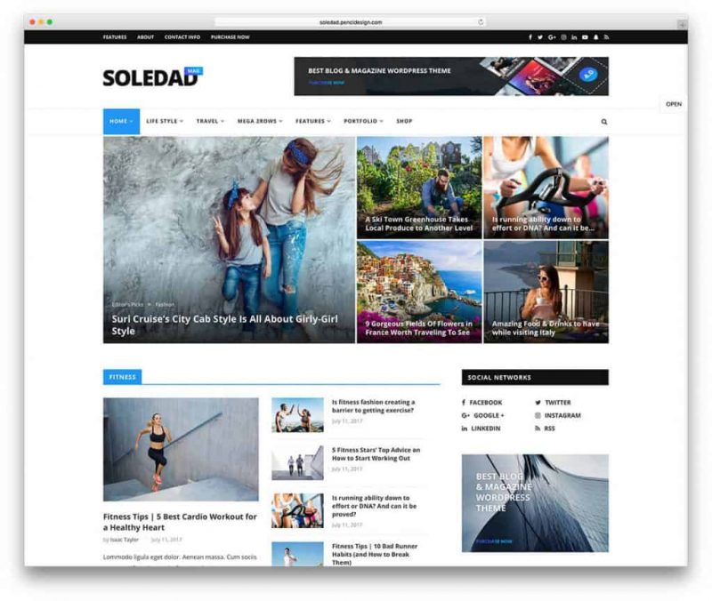 Soledad Magazine Theme