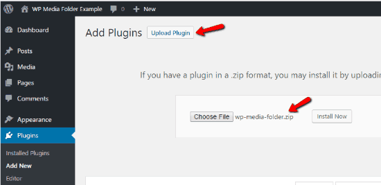 Upload-Plugin