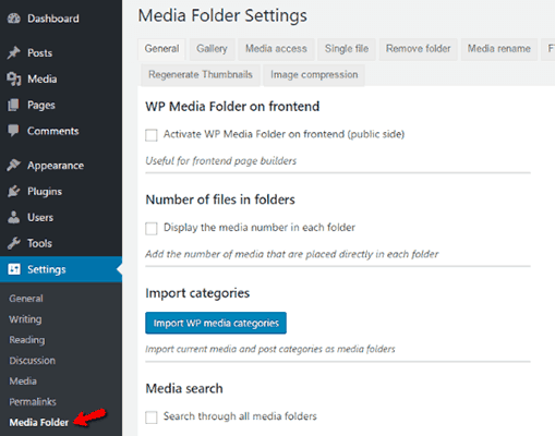 Media-Folder-Settings