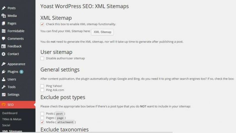 XML sitemaps